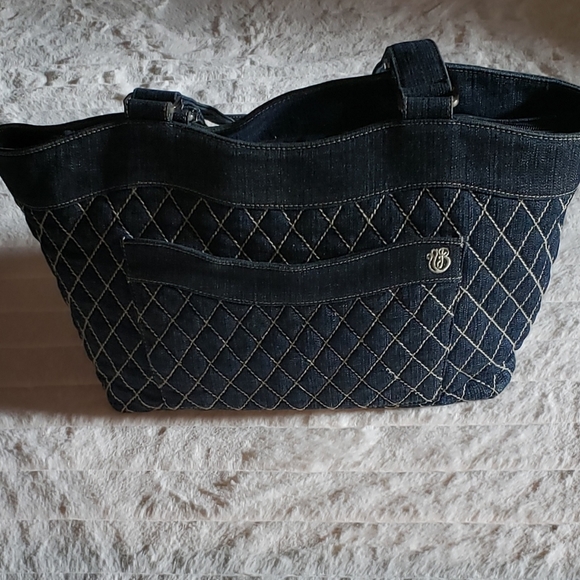 Vera Bradley Quilted Blue Jean Tote - Picture 2 of 5